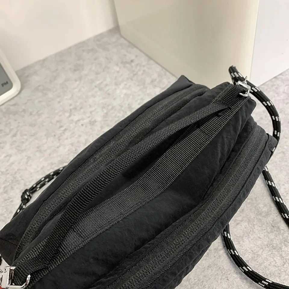 Unisex Camp Messenger Bag Large Capacity Shoulder Bag for Men Women Durable Nylon Hiking Travel BackpackT251215