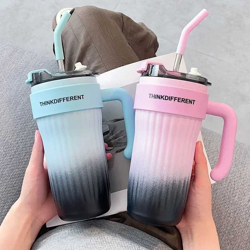 860ML Stainless Steel Thermo Bottle Large Capacity Coffee Cup Sport Insulated Cup Portable Tumbler Vacuum Flasks Car Thermal Cup H251215