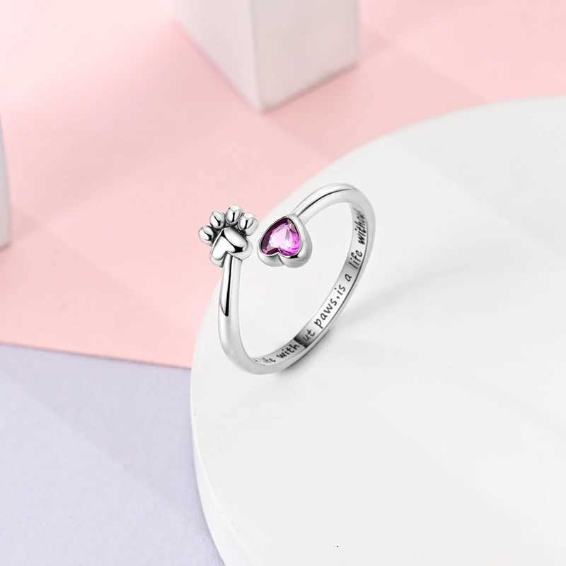 Adjustable Ring 925 Sterling Silver Original Fire Dragon Blossom Flower C r Open Rings For Women Wedding Jewelry Gift M251215