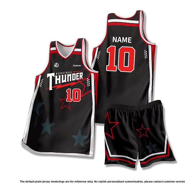 3D Digital Printed Basketball Set POD Team Sports Training Competition Uniform for Men, Women, and Children American Style Jersey