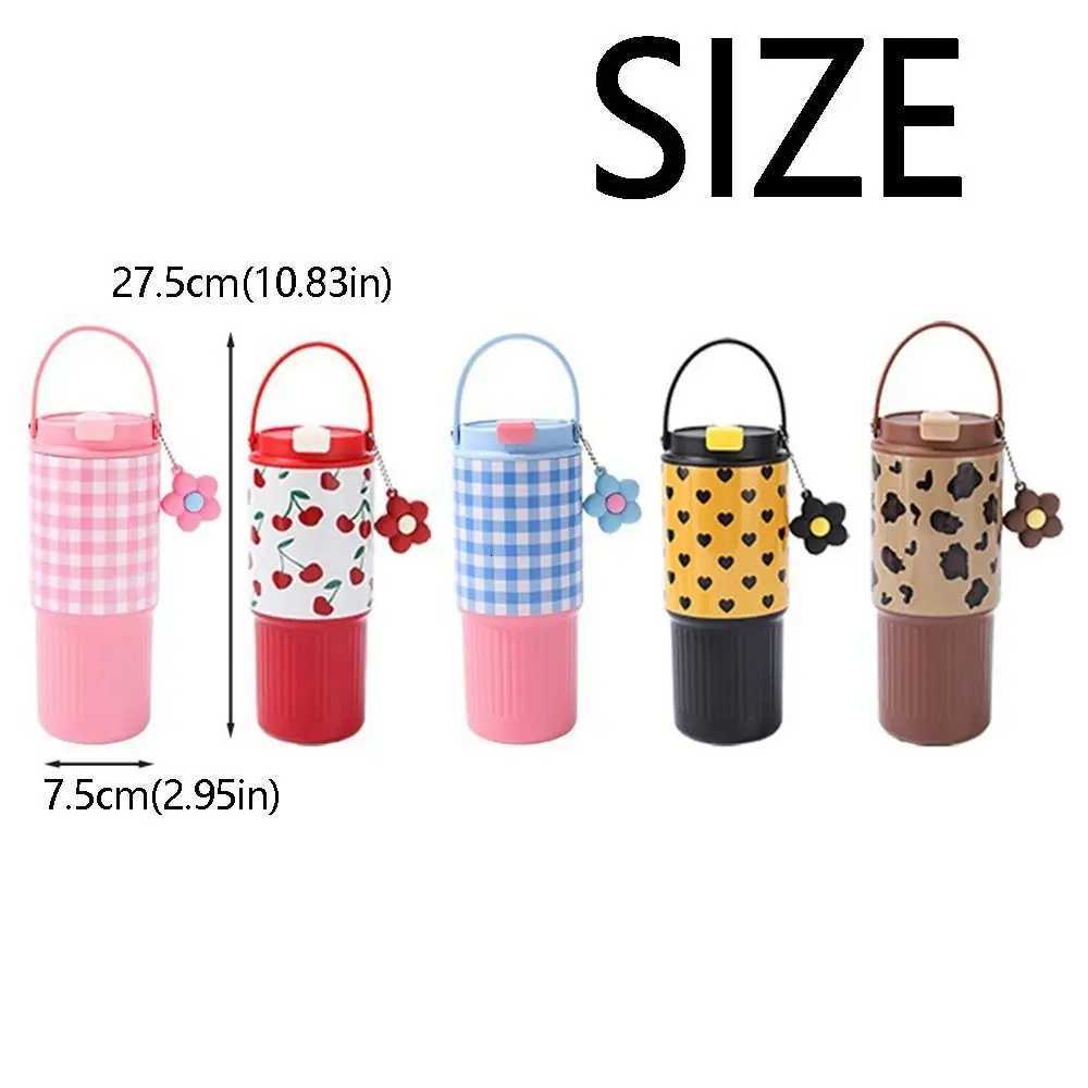 Creative Thermal Water Bottle Portable 750ML Outdoor Insulated Mug Double Wall Leak-proof Coffee Tumbler with Handle Kitchenware H251215