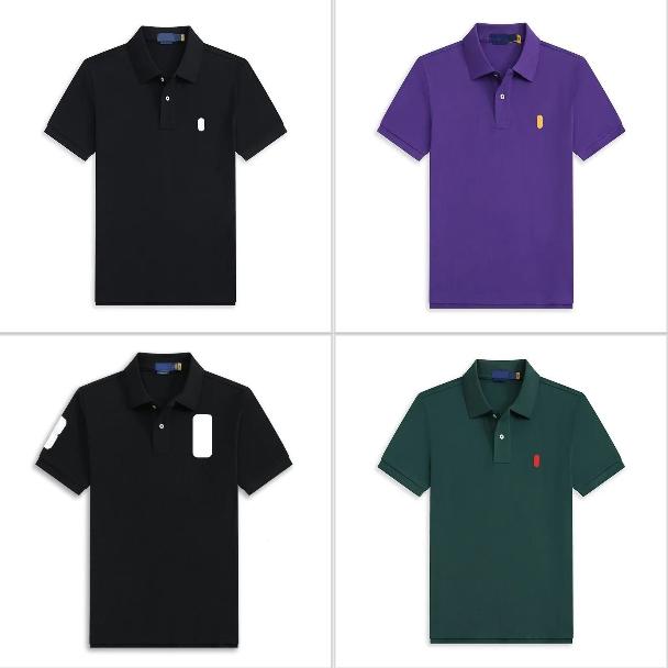Men's T-Shirt Crew Neck Collar Embroidery Polo Shirt Business Short-Sleeved Shirt