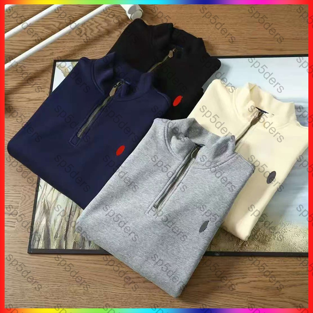 Mens Hoodie Polo Tracksuit Mens Polo Sweaters Horse Sweater Mens Zip Designer Polo Hoodie Pullover Men Luxury Casual Sleeve Crew Neck Pullover Polo Tracksuit Jumper