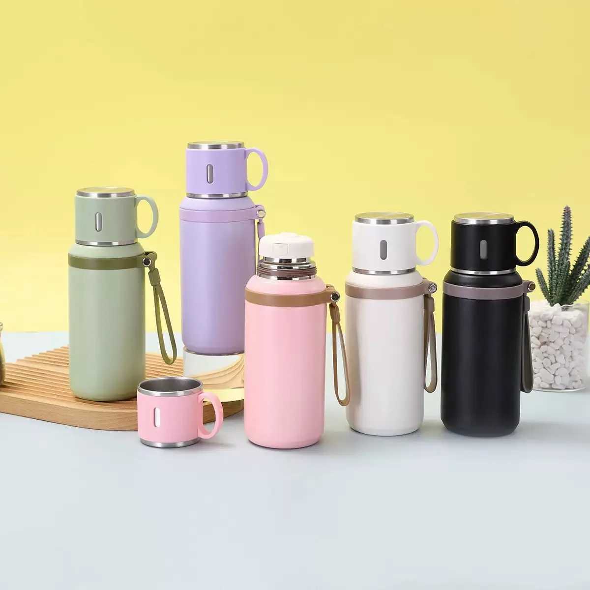 316 Stainless Steel Insulated Water Bottle LId Portable Vacuum Flask for Outdoor Activities Handheld Tumbler With Tea Strainer H251215