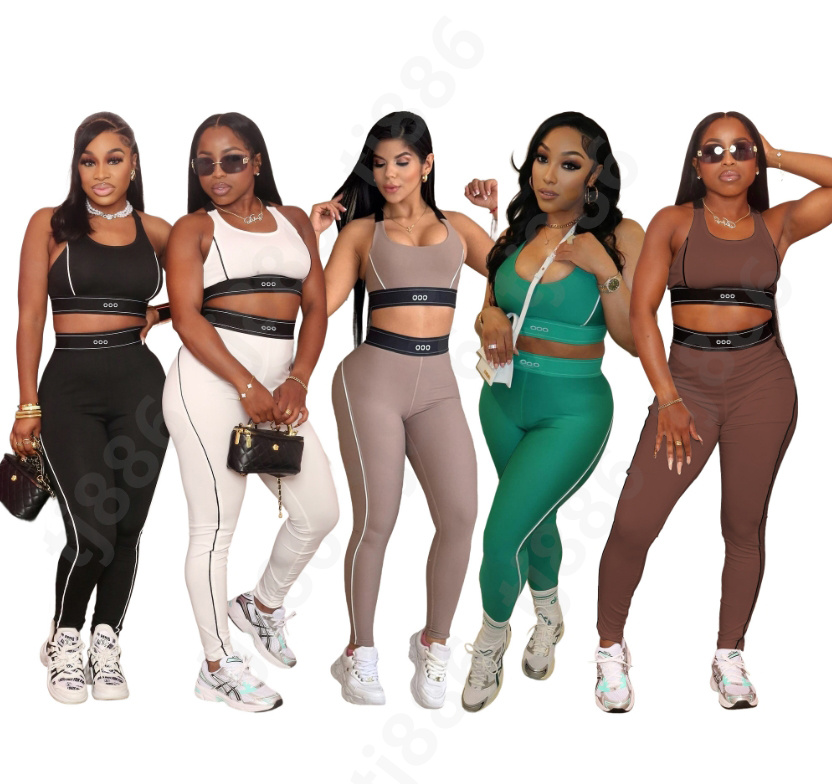 Women clothes sets yogaset Breathable tracksuit Bra Leggings 2 piece Set running pantalon Women Soft Elastic Pants Outfits Sports Pants Fitness Wear Set Sports