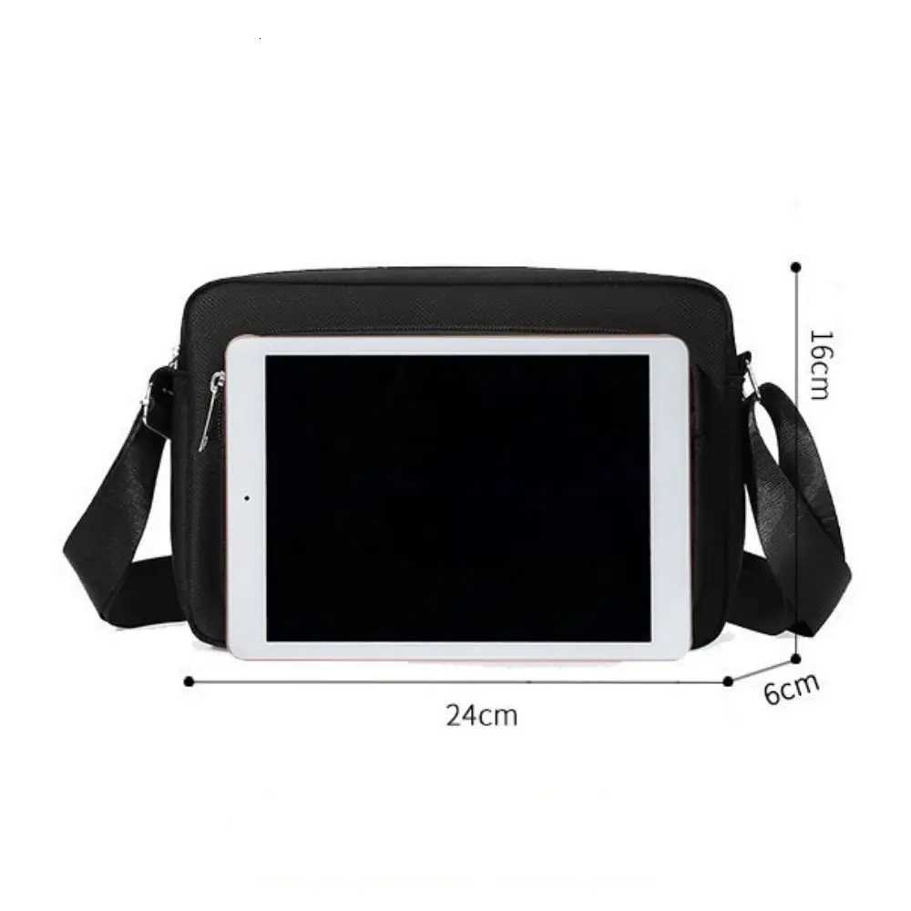 Men Crossbody Bags Male Nylon Shoulder Bags 4 Zippers Boy Messenger Bags Man Handbags for Travel Casual Large SatchelT251215