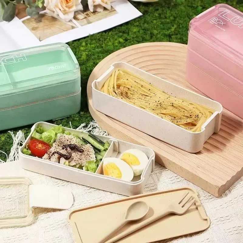 Three-Layer Lunch Box For Kitchen Student Off Staff Plastic Mti-Layer Lunch Box Leakage-Proof Portable Lunch Box H251213
