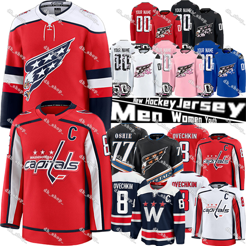 #8 Alex Ovechkin washingtons hockey jersey capital jersey Dubois TJ Oshie Tom WilsonS Ryan Leonard Jakob Chychrun Charlie Lindgren Nicklas Backstrom jerseys S-XXXL