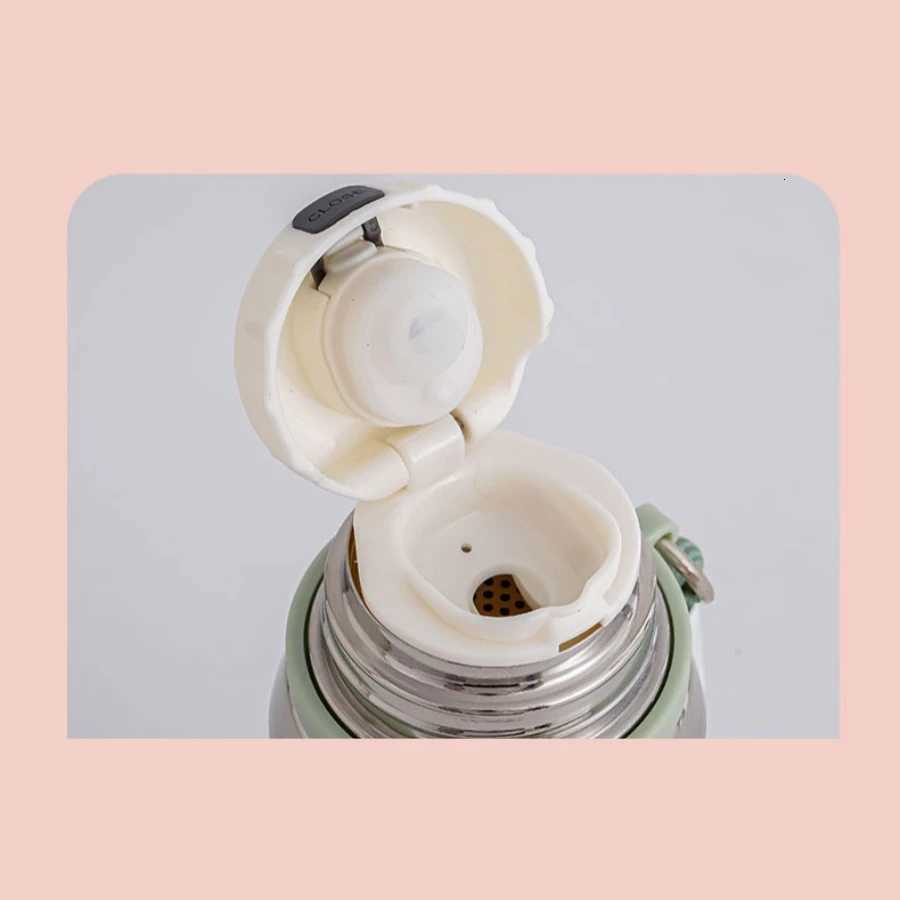 Double-layer stainless steel bullet-shaped insulated cup with high-quty gradient tea water separation portable water bottle H251215