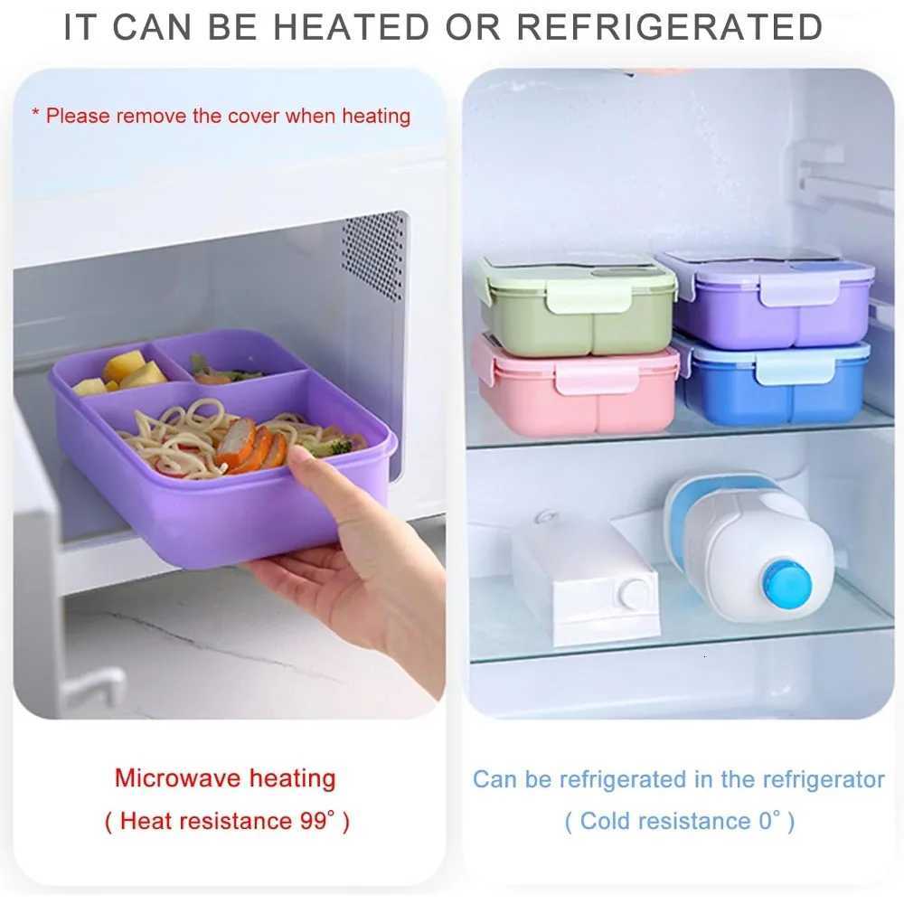 Lunch Box with Cpartments and Tableware Leak Proof Food Storage Box for Off Workers Picnic Lunch Box Microwave Oven Heating H251213