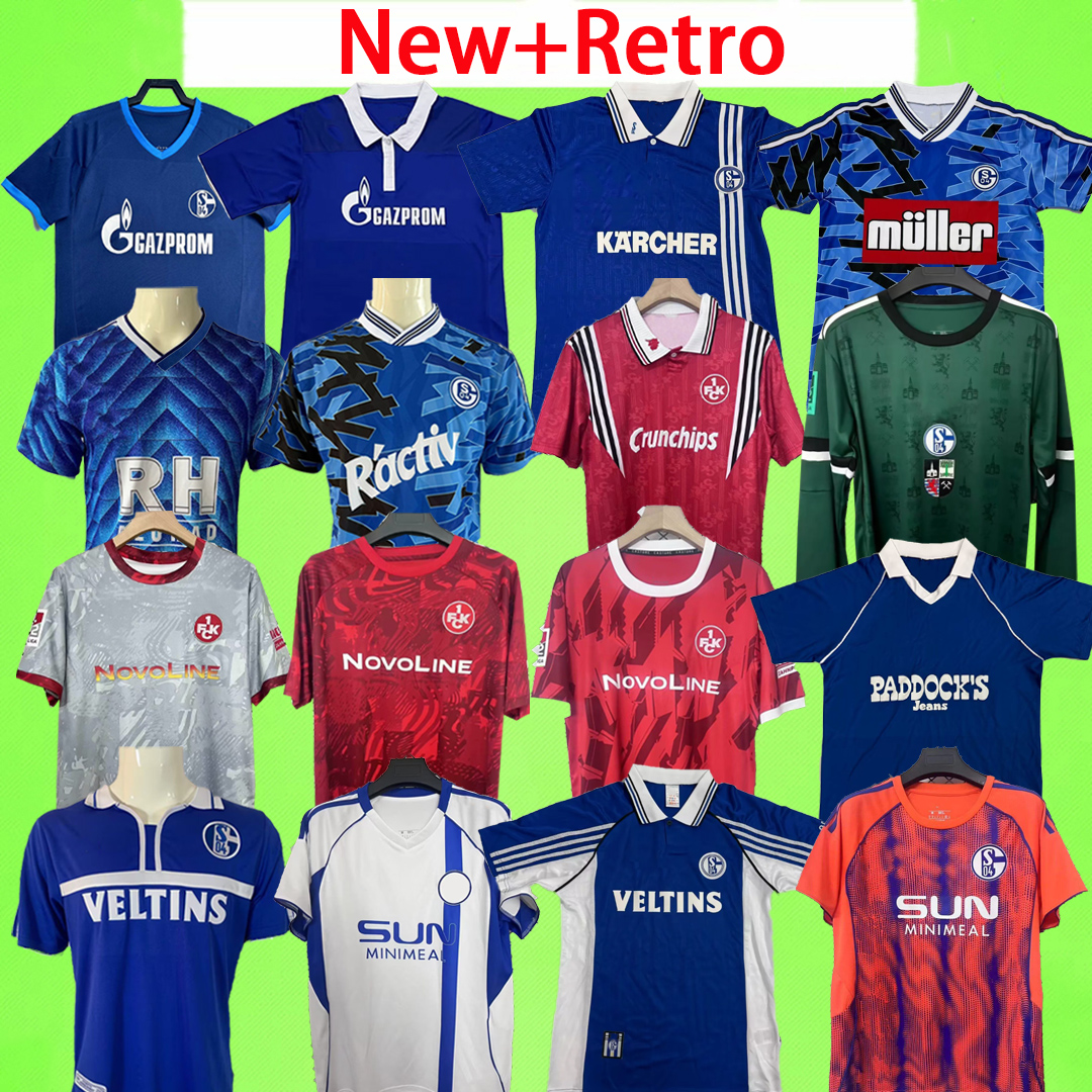 New + Retro 25 26 27 Schalke Soccer Jerseys 04 home away 150th 2025 2026 2027 Football Shirt Kaiserslautern GK goalkeeper blue red 84 85 88 89 93 94 95 96 97 98 99 00 01 10 11 12