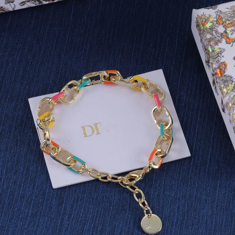 Dijia Bracelet Jewelry Fashion Simple Color Chain Hip Hop Trend Bracelet Wholesale 251210
