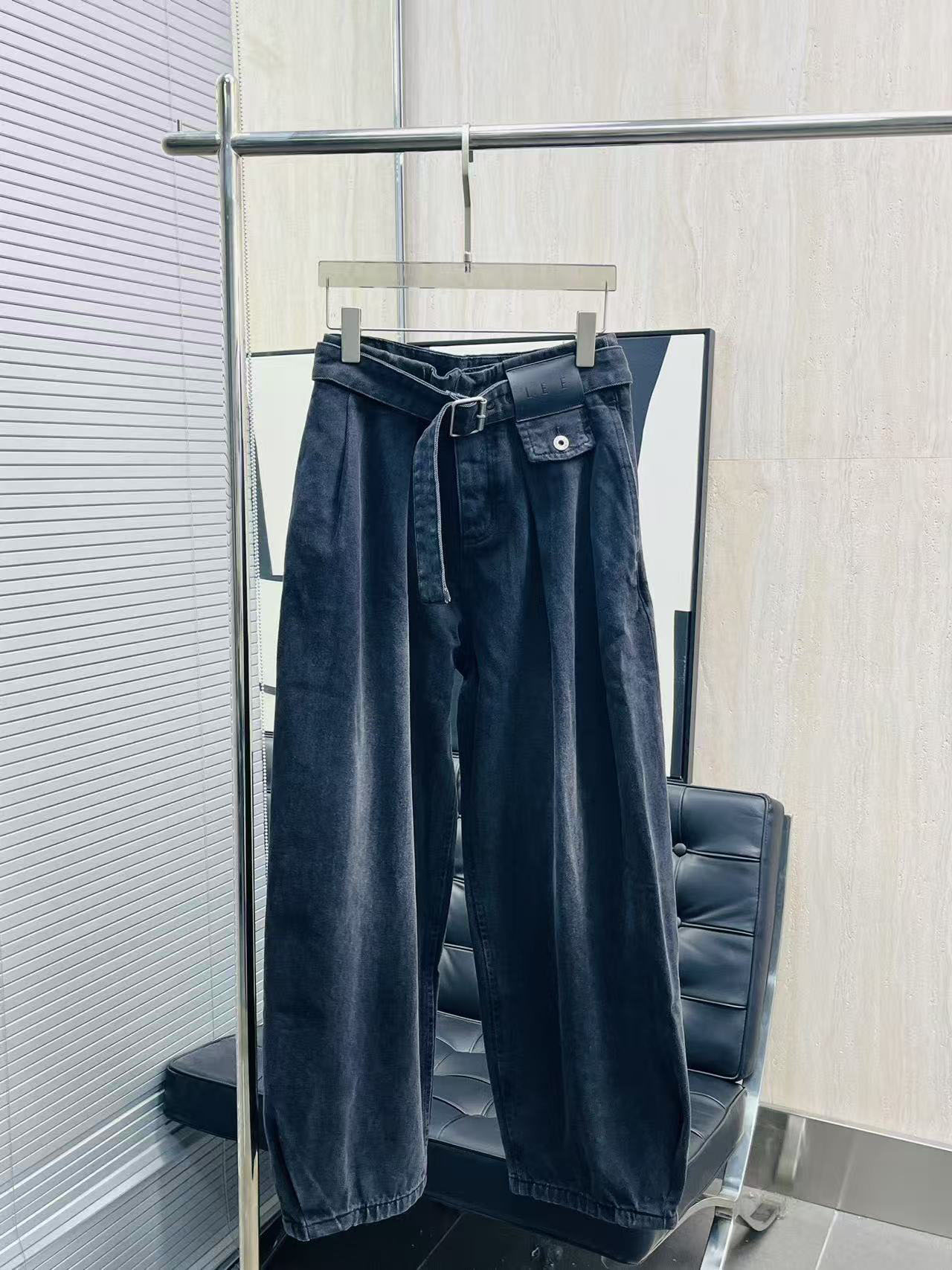 Blue Women Streetwear Vintage Fashion High Waisted Wide Leg Jean Female Trouser Letter Hip Hop Baggy Denim Pants Women's Jeans S--XL Z260313