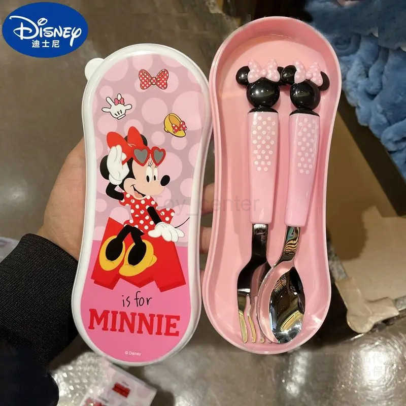 Disney Mickey Minnie Elsa Anna Lightning McQueen Cute Stylish Lightweight Portable Kids Peripherals Cartoon Cutlery Spoon Fork Set H251215