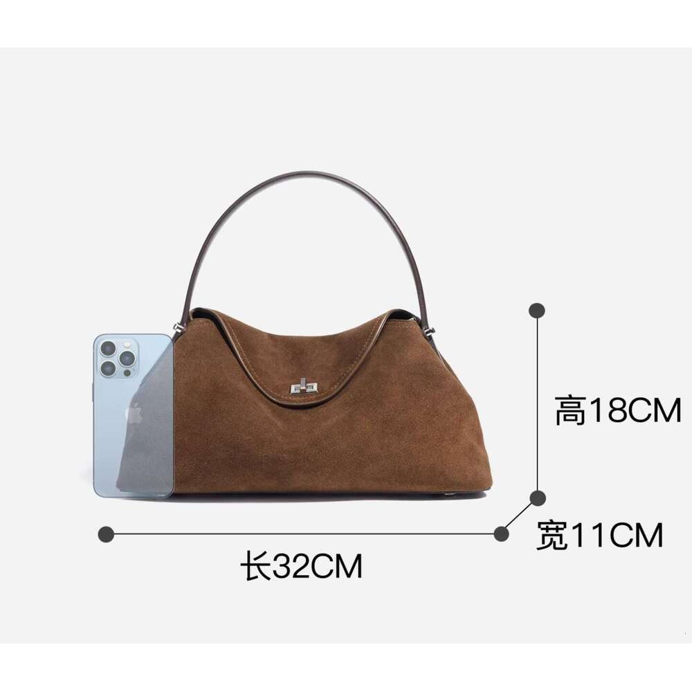 All New Mirror Quality Designer Tote Bag Large Capacity Suede Hobo Handbags for Women Quilted Shoulder Chain Bag Brown Purse
