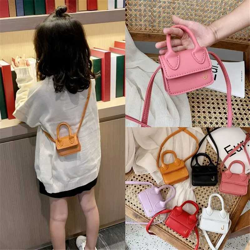 Kids Mini PU Leather Crossbody Bag Fashion Cute Little Girl Small Coin Pouch Purses Handbags Casual Toddler Purse ToteT251215