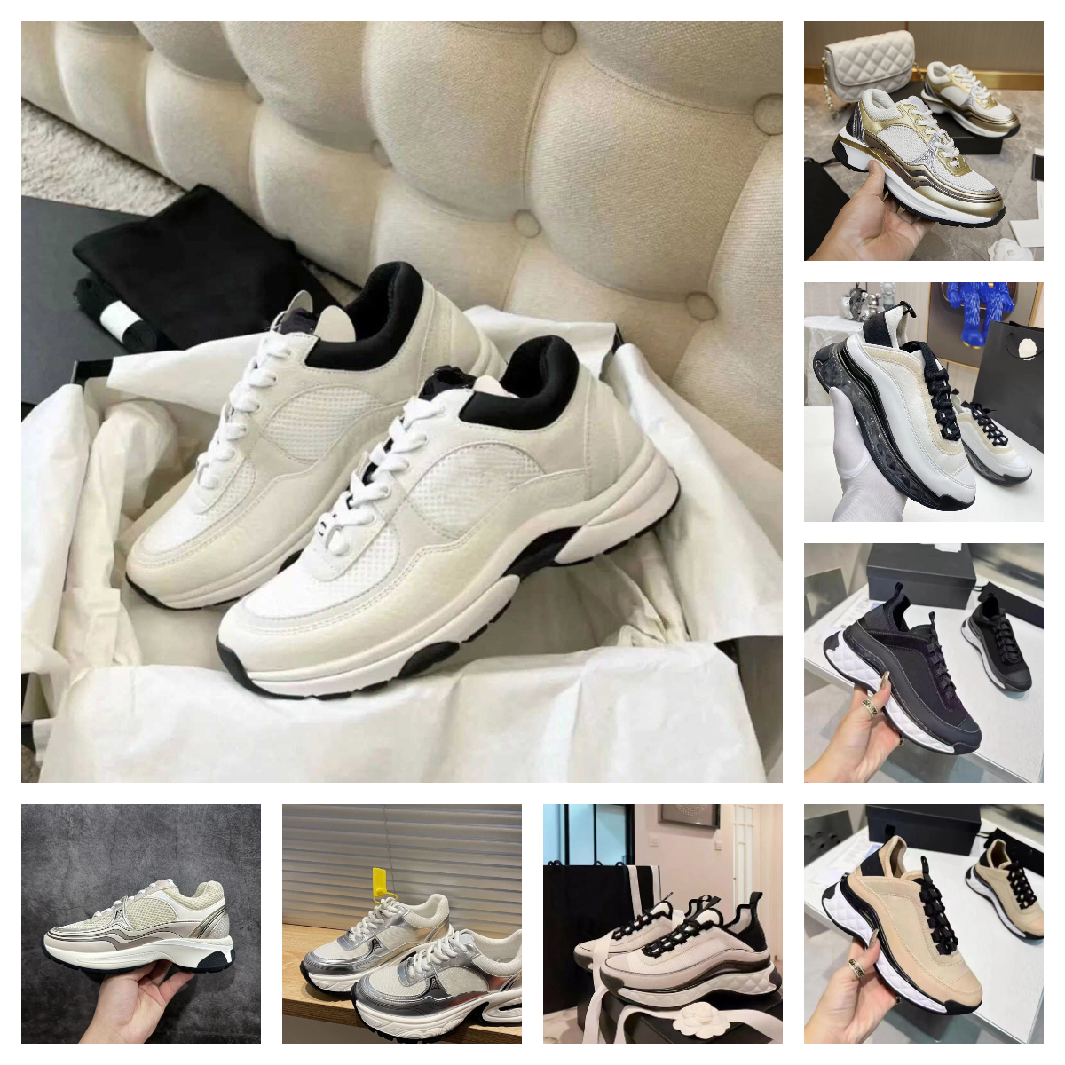 sneakers black white sneakers womens luxury high quality shoes designer shoes Out Office famous Reflective Trainers Silver Mesh Calfskin Nylon schuhe with box 35-46