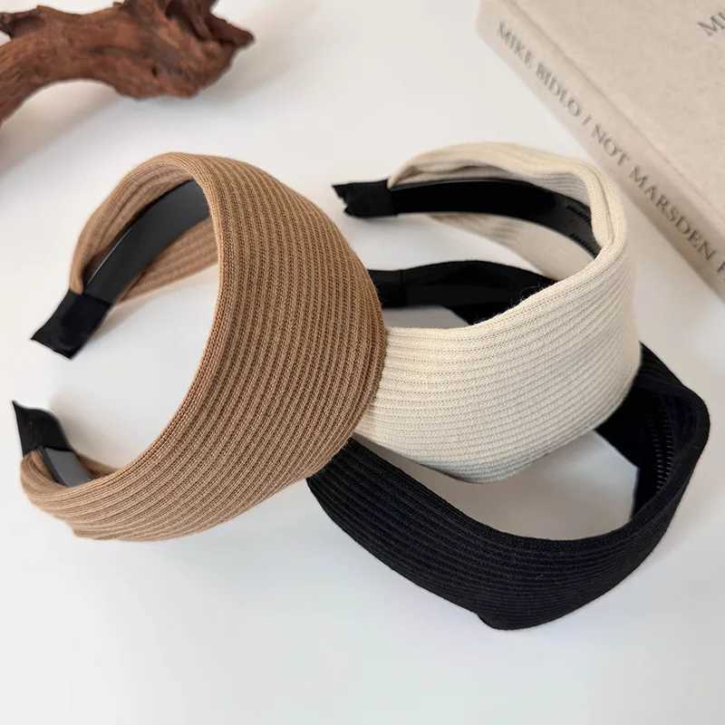 Retro knitted widened headband for women elegant Simplicity All-match Going Out hairband Fashion Hair AccessoriesXJ251215 - view 5