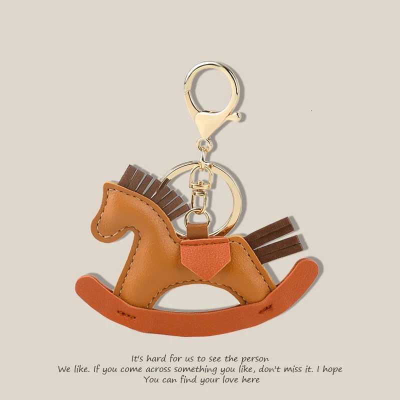 Handmade Colorful Rocking Horse Bag Charm Premium Craftsmanship Elegant Vibrant Accessory M251215