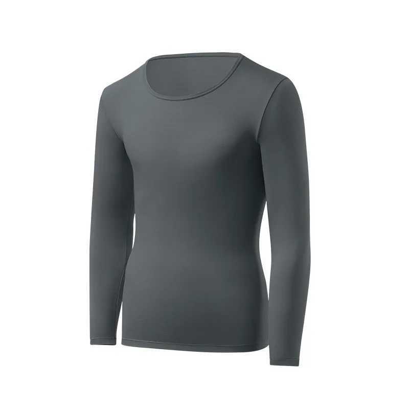 1pcs Mens Ultrathin Thermal Underwear High elasticity Plus Size Constant Temperature Seamless Long Sleeve Bottoming Tops G251215