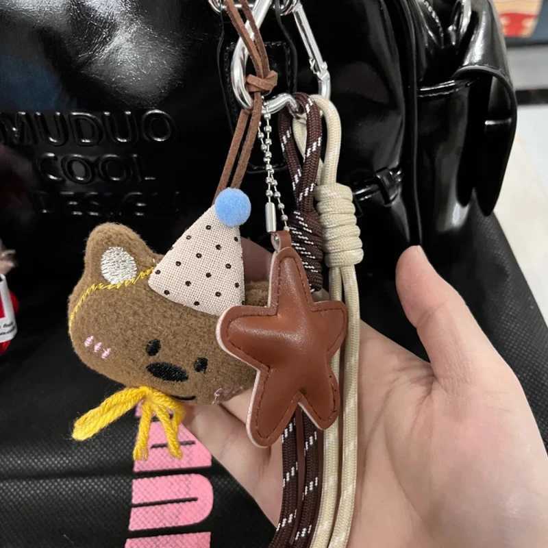 Unisex Bag Pendants Cartoon Plush Teddy Bear Doll Star Funny Cute Kawaii High Quality Bag Accessories Multifunctional Keychains M251215