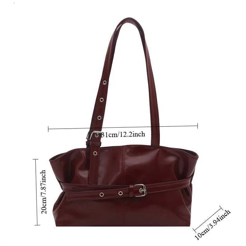 Large Capacity Womens Shoulder Bag Tote Commuter Bag Simple Vintage Cross-Border New Style Bag Versatile Sensation 2025T251215
