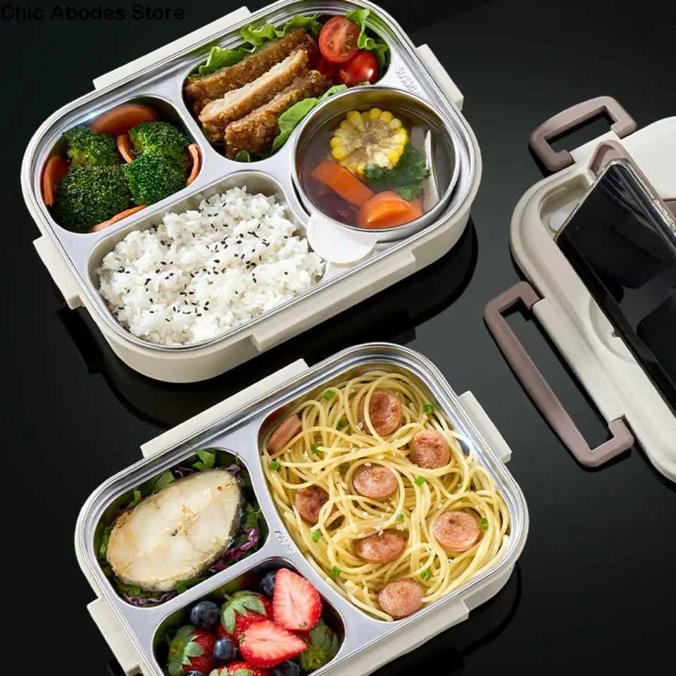 Stainless Steel Insated Lunch Box Sed Leak-Proof Food Storage Box Large Capacity Cpartment Food Container Off Worker H251213