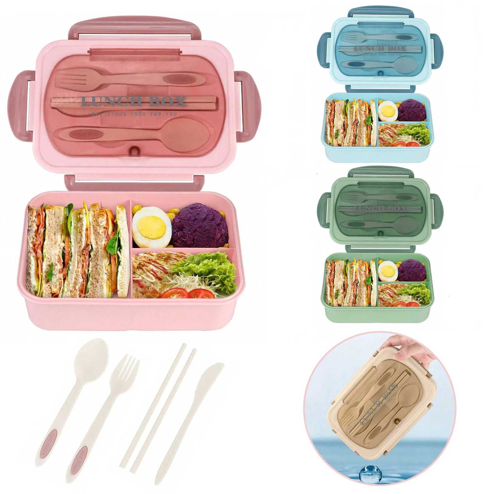 Bento Box Adt Lunch Box Containers For Adts Men Wen With 4 Cpartments Lunchable Food Container Back To School H251213