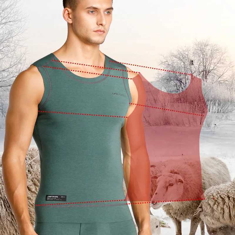 52025 Premium Thermal Vest with Merino Wool Sleeveless Seamless Fleece-Lined Soft Undershirt for Superior Warmth Comfort G251215