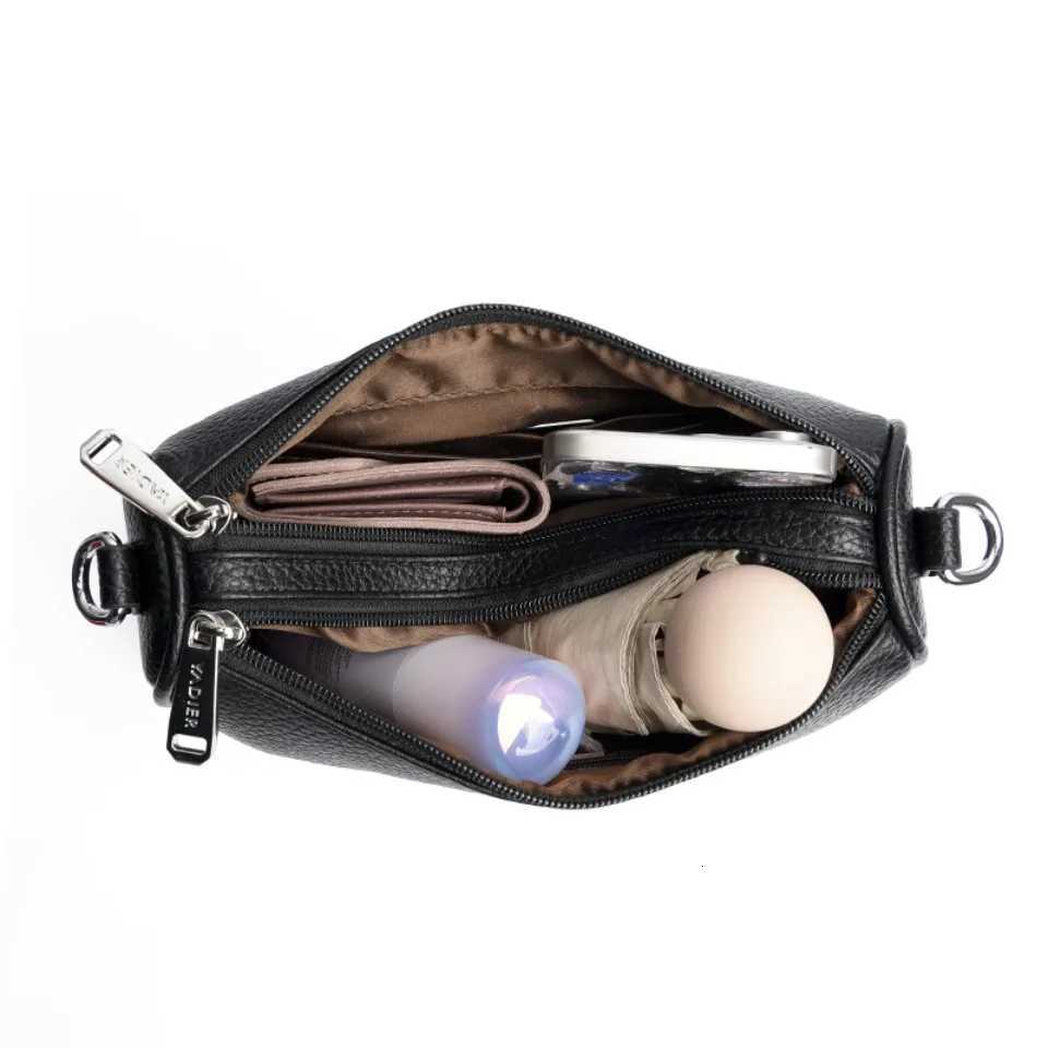 Top Quality Soft Pu Leather Female Crossbody Hand Bag Elegant Two Layers Shoulder Bags for Women Casual Purses and Handbags 2026T251215