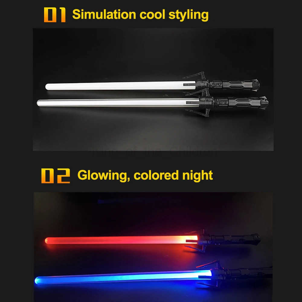 Disney Holiday props sword Toy Scalable Star Light Sword Luminous Fluorescent Rod Laser Rod Childrens Sword Toy War Gift Outdoor Toys H251215