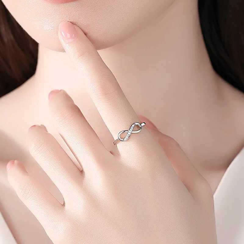 Vintage New 925 Sterling Silver Infinite Geometric Open Rings For Women Girl XR304 M251215