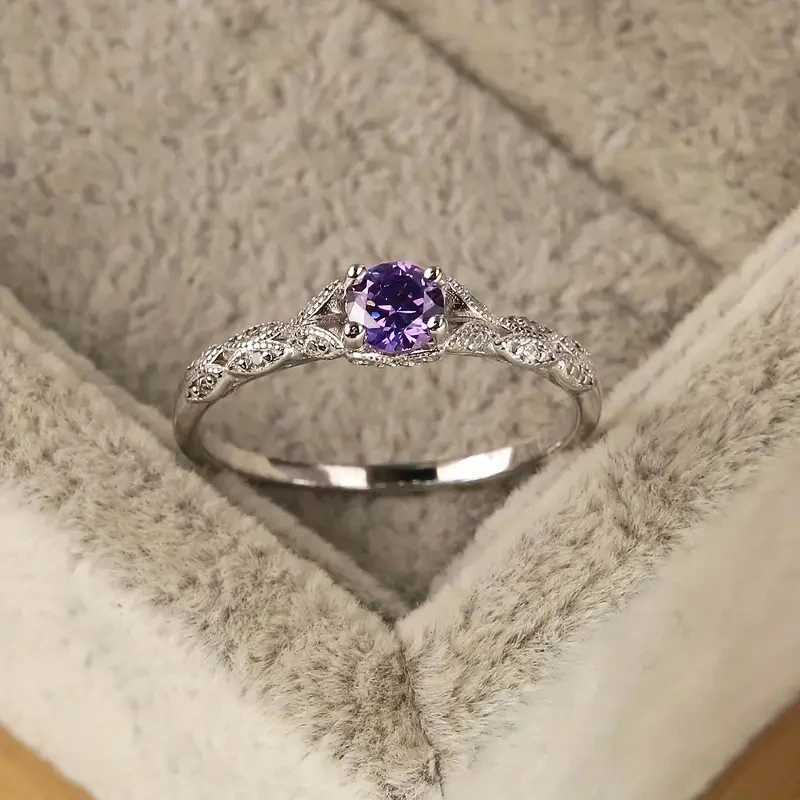 Light Luxury Style Cubic Zirconia Womens Ring in Europe and America Simple Fashion Temperament Ring M251215