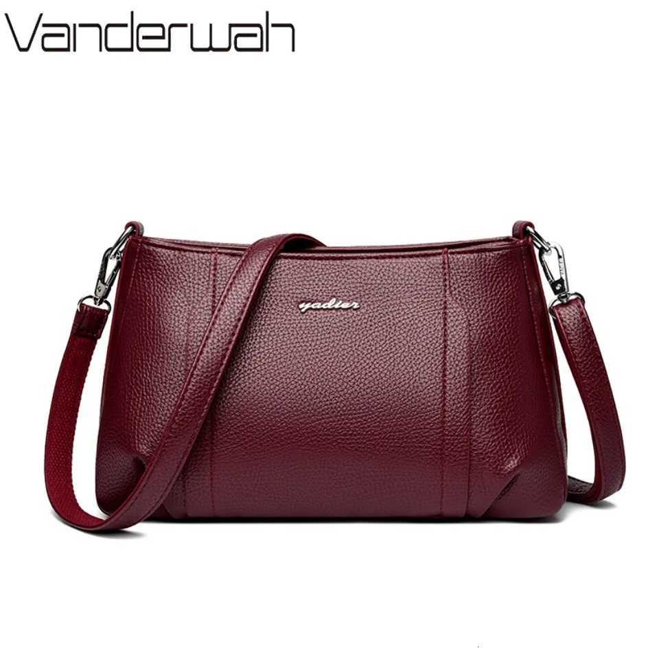 Genuien Brand Top Quality Soft Pu Leather Female Elegant Crossbody Shoulder Bags for Women Casual Tote Purses and Handbags 2026T251215