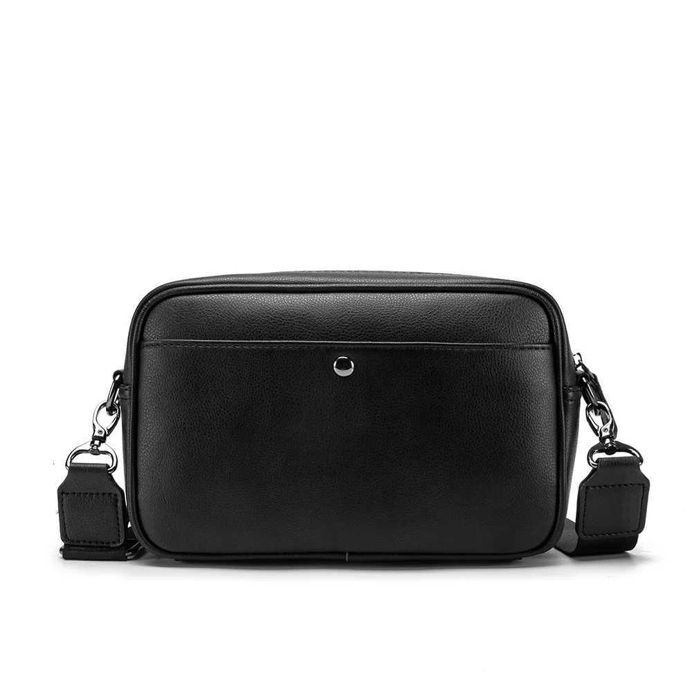 Casual Solid Mens Crossbody Bag Messenger Bag Mens PU Leather Crossbody Shoulder Bags Male Handbag Bags Cross Body BaT251215