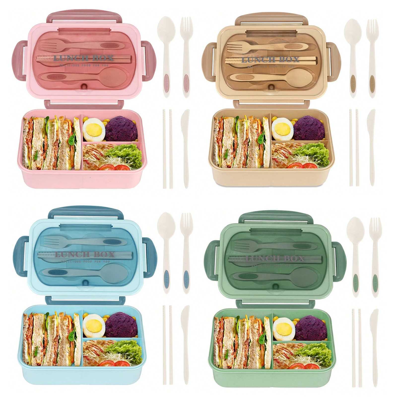 Bento Box Adt Lunch Box Containers For Adts Men Wen With 4 Cpartments Lunchable Food Container Back To School H251213