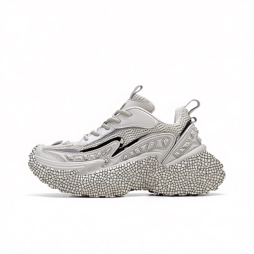 Designer shoes 2025 new thick soled height increasing breathable casual shoes retro fashion trend versatile tire shoes