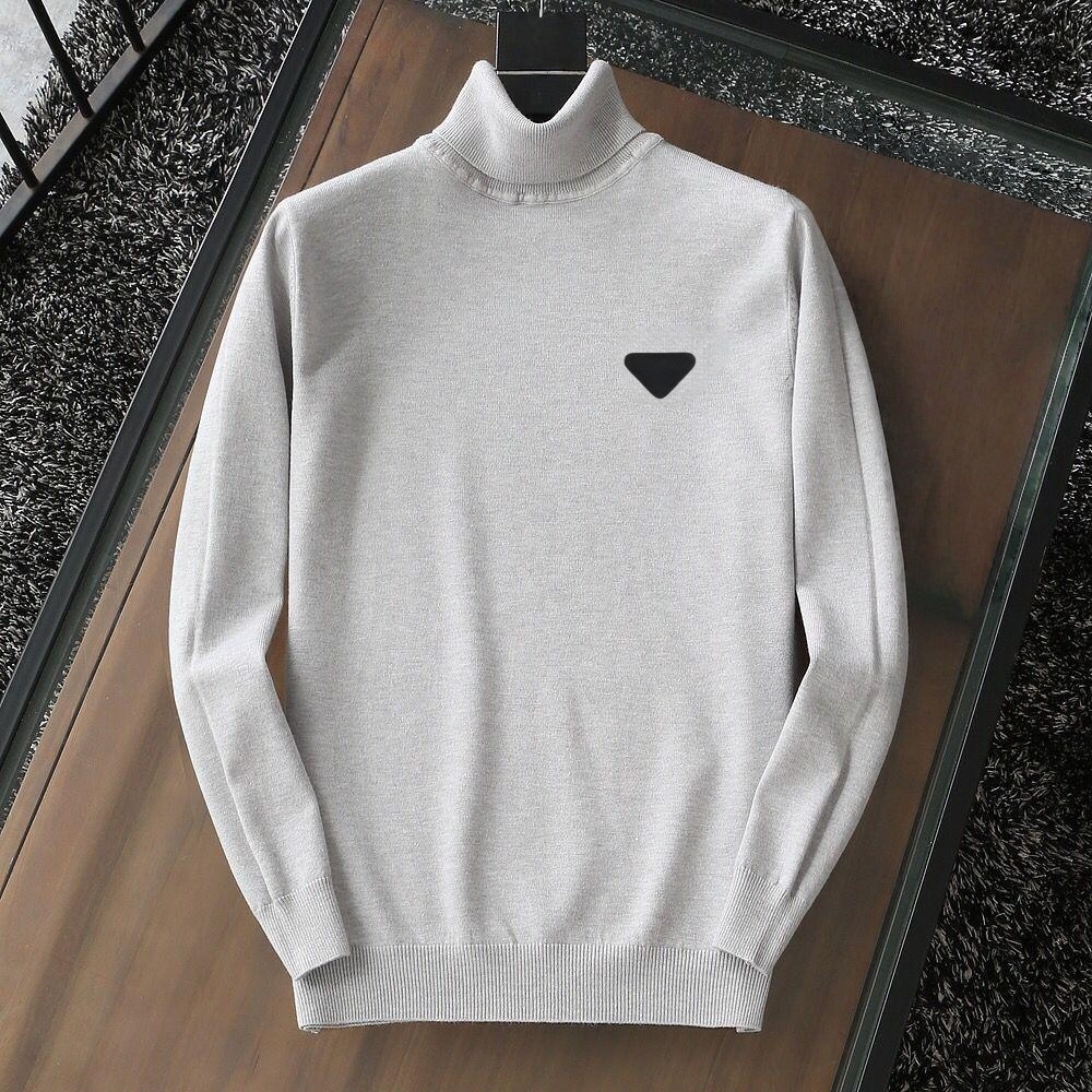 Designer Sweater Turtle Neck Embroidered logo Mens Knitted jumper Men's Hoodies Womens Sweaters Sweatshirts Turtle Neck Asian Size S-3XL Knit Clothes