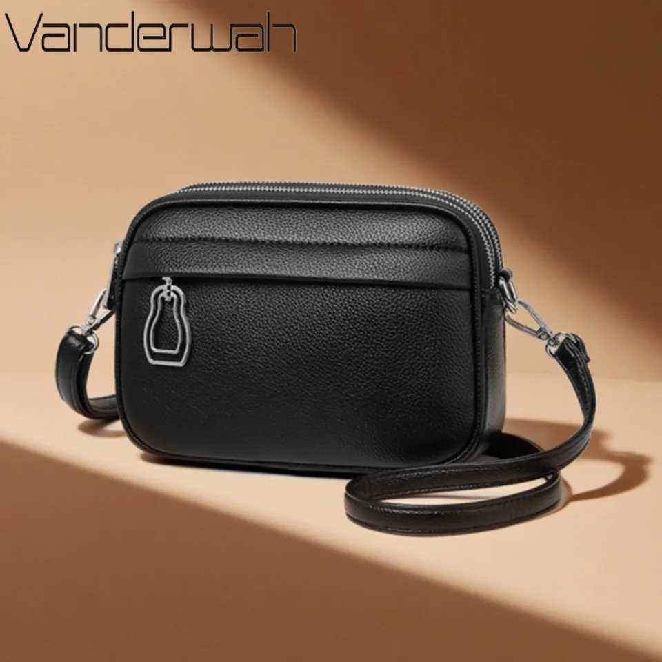 Top Quality PU Leather Shoulder Messenger Bag Multi-pocket Crossbody Phone Bags for Women Designer Sac 3 Layers Purses 2026 NewT251215