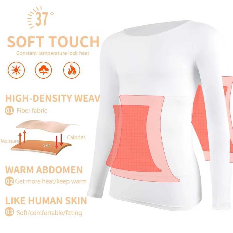 Long Johns Thermal Underwear Shirts for Men Compression Tank Top Workout Base Layer Cold Weather Tops G251215