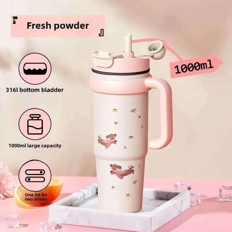 Coffee Mug Female High-Quty Appearance Cup Creative Water Cup Thermos Bottles Stainless Steel Water Bottle H251215