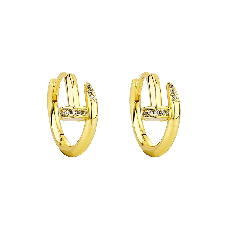 Designer Earrings With Moissanite Inlaid Luxury Women's Earrings Simple And Lightweight Multifunctional Earrings Fashionable And Versatile Niche 