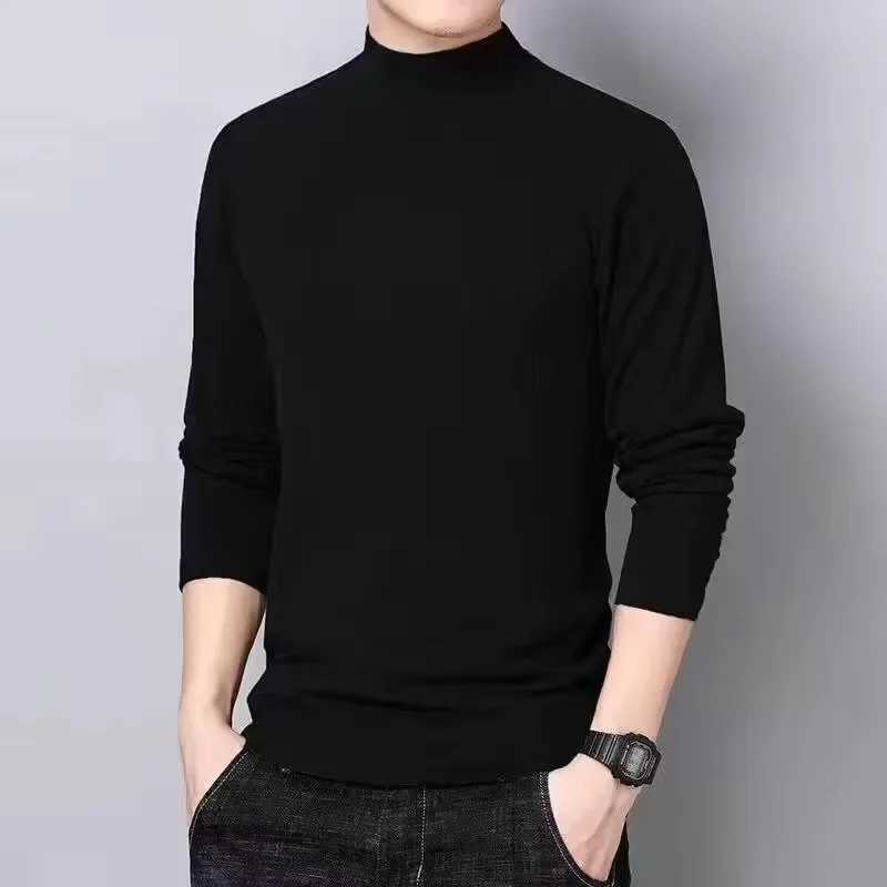 Thermal Underwear Tops Winter Warm High Collar Long Sleeves Mens Double-sided German Velvet Slim Fit Plus Velvet Inner Wear G251215