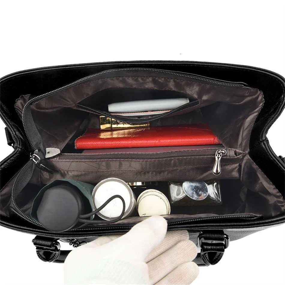 Genuine Brand Luxury Designer Women Bags High Quality Leather Shoulder Crossbody Messenger Tote Bag Large Handbag PursesT251215