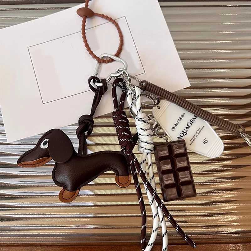Cute Dachshund Keyring Bag Pendant Ball Suitable For Mobile Phone Bag Pendant Accessory Keychain Couple Pendant M251215