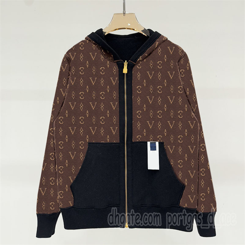 Luxury Hooded Sweater Cardigan Designer Long Sleeve Blossoming Sweaters Winter Spring Casual Street Style Cardigans