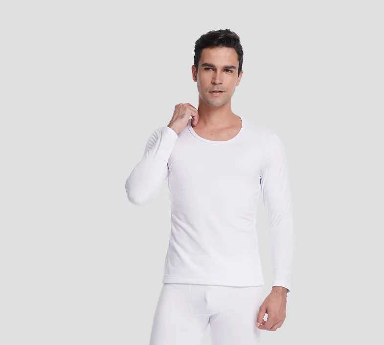 Men Undershirts Mens Winter Thermal Underwear Thin Fleece Elastic Compression Fitness For Winter Sports First Layer Wear G251215