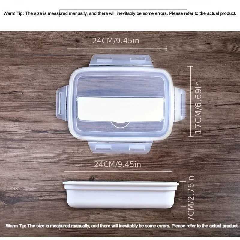 Easy-Clean Bento Container For Students Off WorkersLeak-Proof Stainless Steel Lunch Box With 3/4 Cpartments - Durable H251213