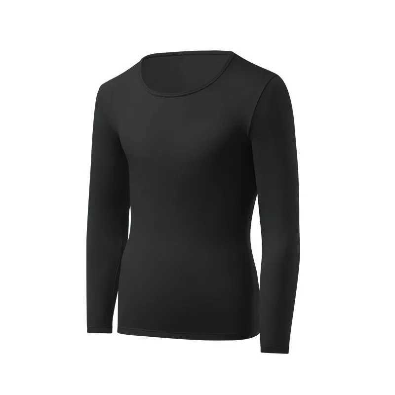 1pcs Mens Ultrathin Thermal Underwear High elasticity Plus Size Constant Temperature Seamless Long Sleeve Bottoming Tops G2512151