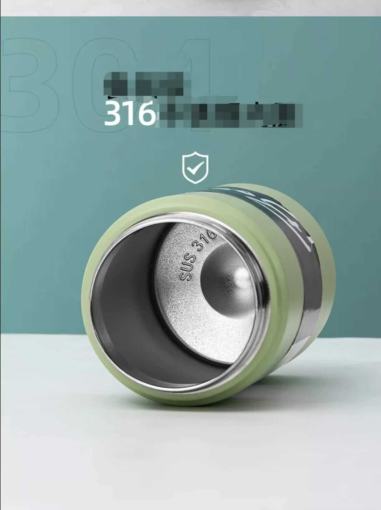 New large-capacity 316 handle outdoor sports portable double-drinking vacuum water bottle with heat and cold insulation H251215